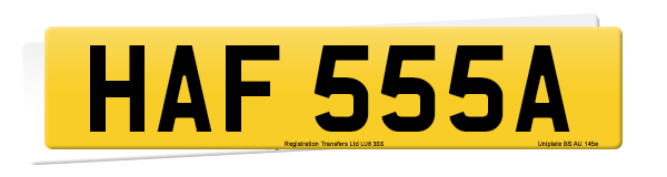 Registration number HAF 555A